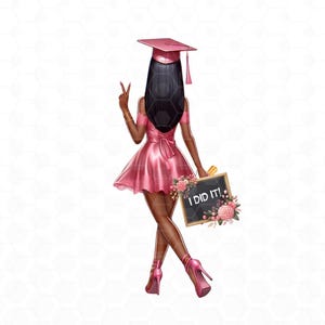 Abitur Mädchen Clipart Graduierung Clipart High School College Senior Clipart Mode Studenten Graduierung