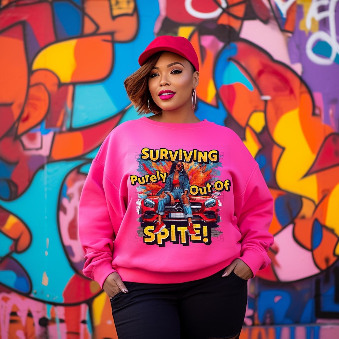 Surviving Purely Out of Spite Graphic Design PNG Sarcasm Printable Art ...