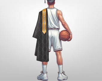 Graduation Boy Basketball Clipart Graduation High School College Senior PNG Basketball Grad gift