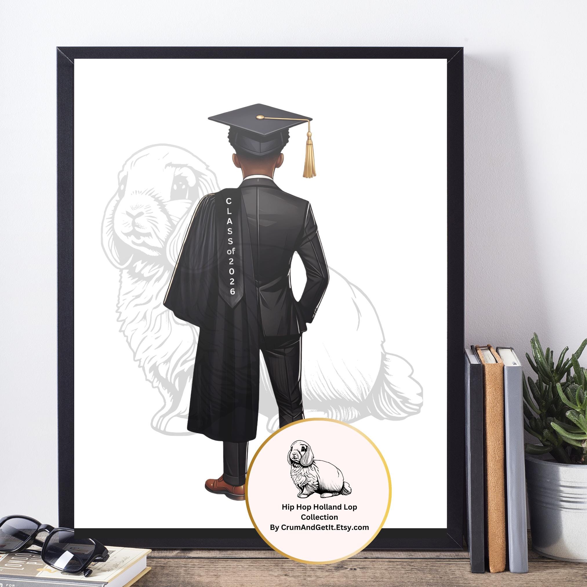 Graduation Guy Digital Art | Black Suit Graduate Clipart | Class of ...