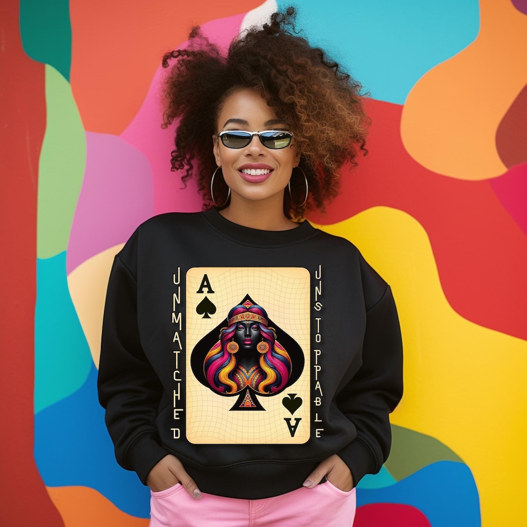 Vintage Ace of Spades Playing Card Png Black Queen Sublimation for T ...