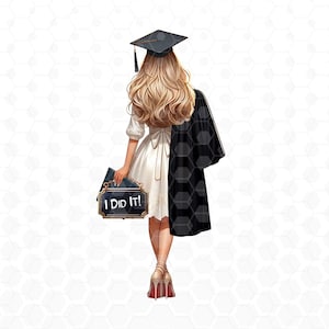 Graduation Girl Clipart Graduation Clipart High School College Senior Clipart Fashion Students Graduation