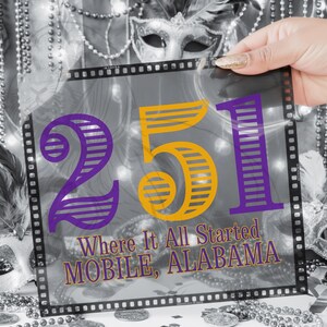 251 Mobile Alabama Karneval Sublimation, Karneval Design, dicker Montag, Karneval digitaler Download png Karneval Clip Art