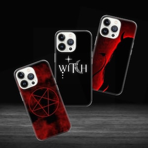 Evil Phone Case Occult Cover for iPhone 16e, 15, 14, 13, 12, 11, Google Pixel 9 Pro, 8, 7A, Samsung S25 edge, S24 FE, A71, A36