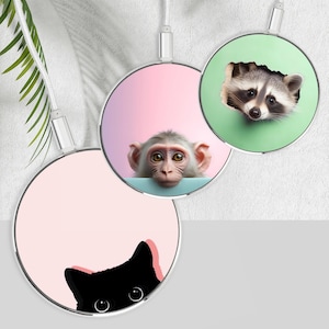 Animals Mobile Charger 15W Funny animals Fast Wireless PowerMat for all Qi Devices, for iPhone, For Samsung Galaxy, For Huawei Mate