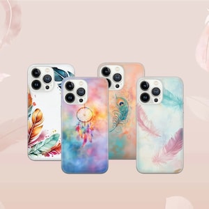 Bohemian style Phone Case Indie Cover for iPhone 17e, 16 Pro, 15, 14, 13, 12, 11, Google Pixel 9 Pro, 8, 7A, Samsung S25, S24 FE, A26, A36