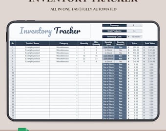 Inventory Tracker for Small Business Spreadsheet Template Inventory Management