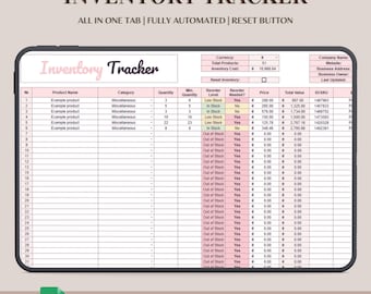 Inventory Tracker for Small Business Spreadsheet Template Inventory Management