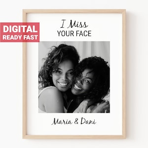 Spersonalizowany prezent dla przyjaciela z daleka do wydrukowania, prezent na pożegnanie z niestandardową wersją BFF Bestie, zdjęcie Soul Sisters do pobrania w wersji cyfrowej, #1016a