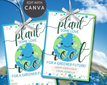 Happy Earth Day Tag from Teacher | Earth Day Tags Printable | Earth Day | Environment Tags | Earth Gift Tags