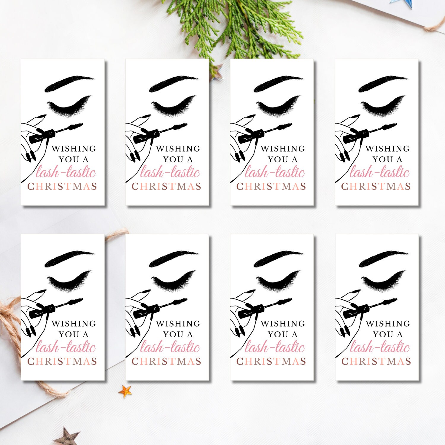 Printable Makeup Gift Tag Makeup Editable Tag Beauty Tag Etsy