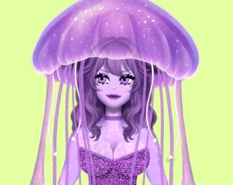 Fully Rigged Jellyfish VTuber Model | VTube Studio Ready | Dynamic Physics & Expressions