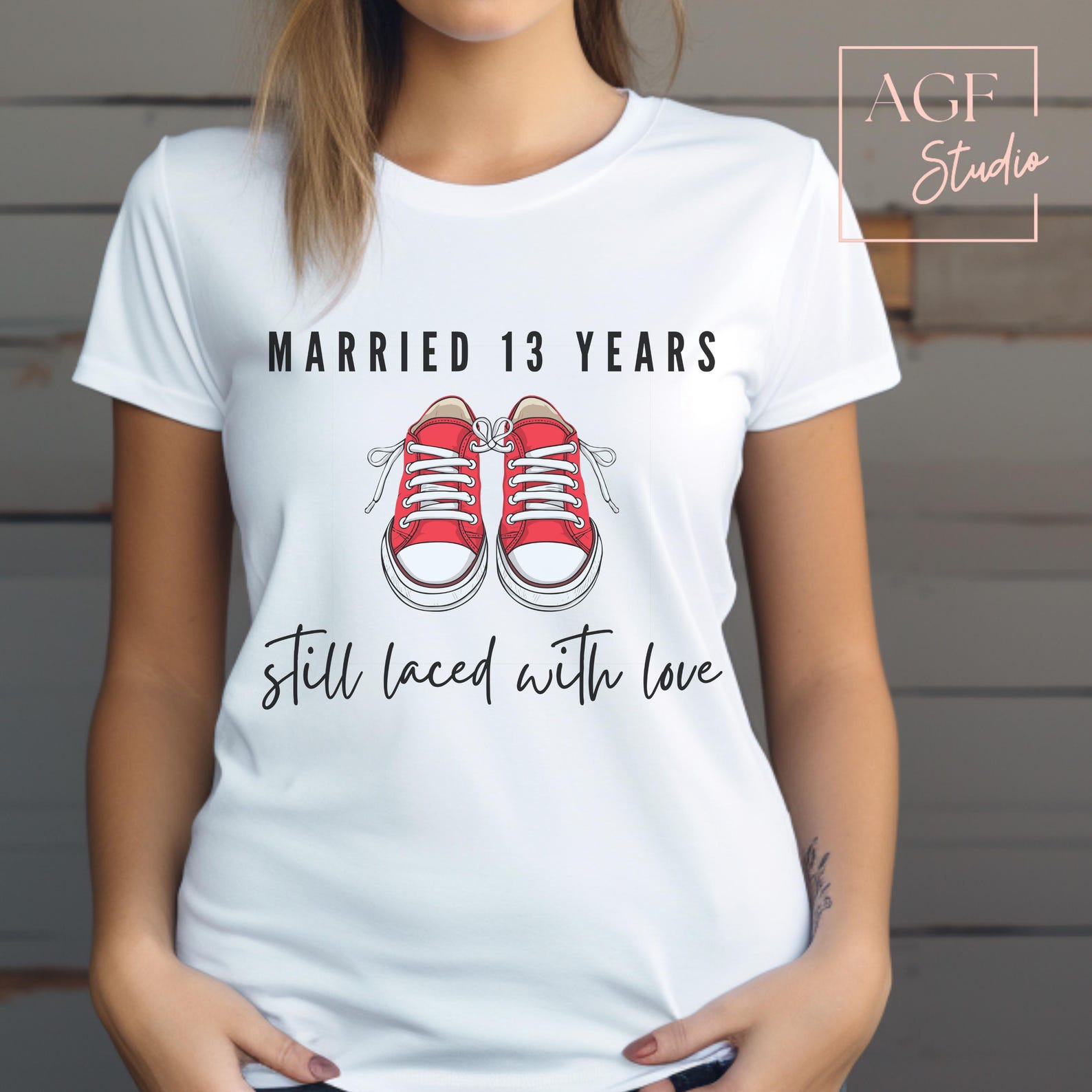 13th Wedding Anniversary T-Shirt You + ME Couple Shirt