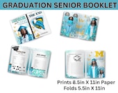 2026 Graduation Booklet Template | Editable High School Graduation Keepsake | Senior Memory Book Printable | Custom DIY Graduation Magazine