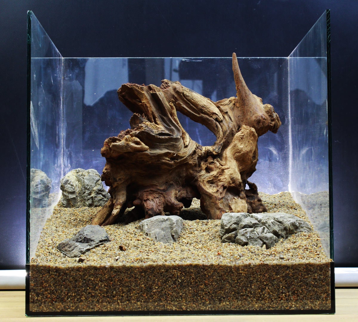 Ancienne pierre collée aquascape pour nano aquarium 30x30x30cm