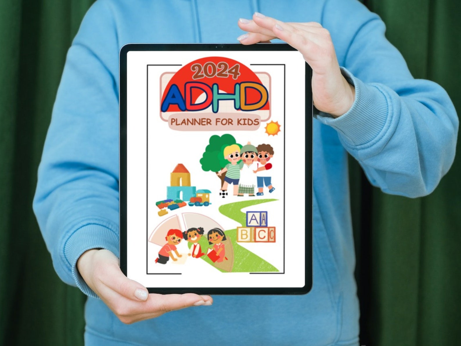 2024 Kid's ADHD Planner Commercial Use Digital Planner ADHD for Kids