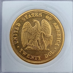 20 Dollars Gold 1872 Double Eagle Pattern gold USA Reproduction Replica Numismatic Rare