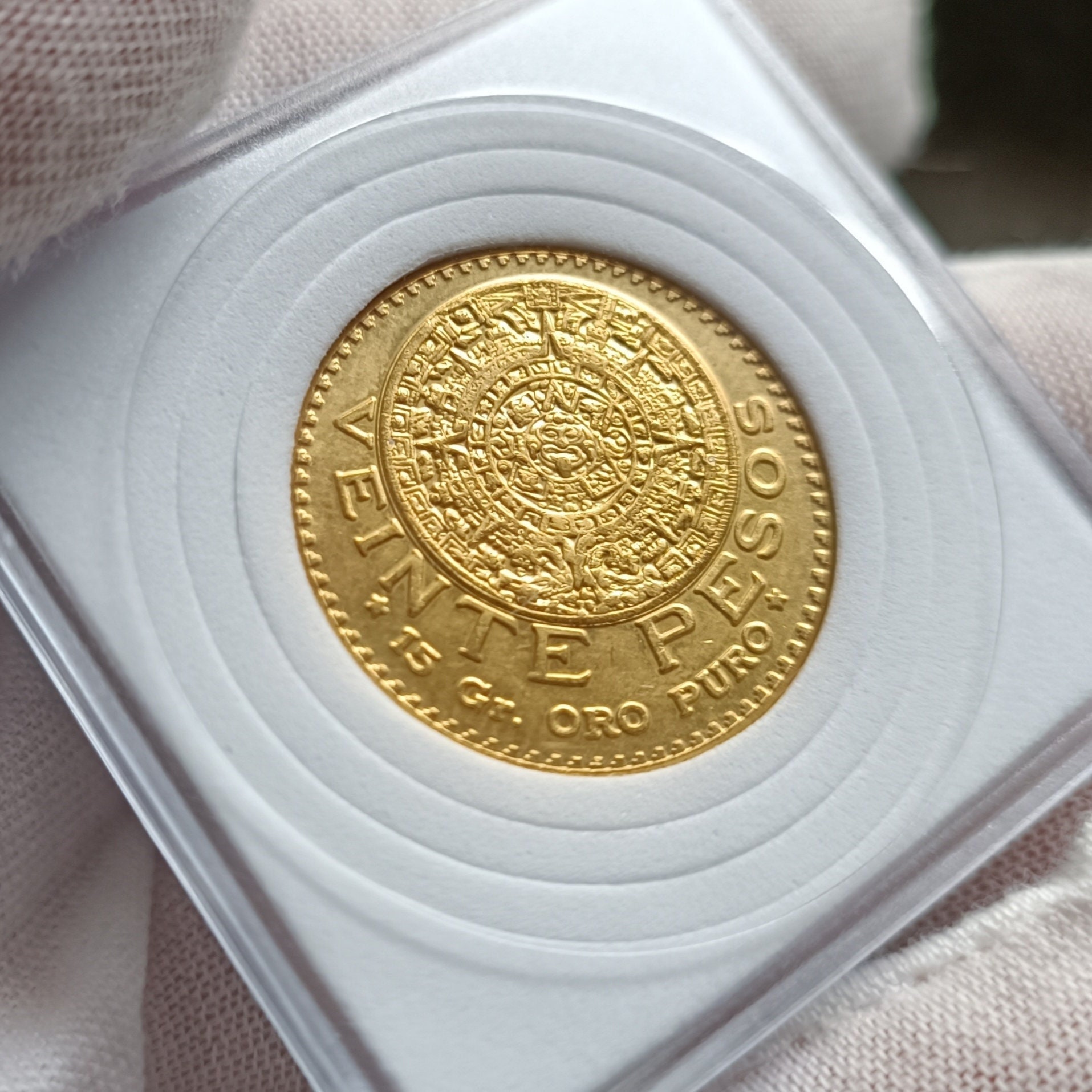 20 Pesos Gold 1959 Mexico Reproduction Replica Numismatic Rare