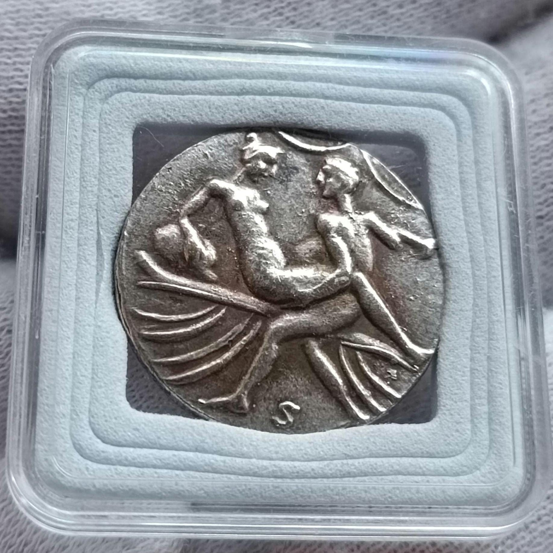 希少 古代 ローマコイン NERO ネロ帝 AS 古代ローマコイン 54-68年 セステルティウス銅貨 ネロ帝] 騎兵