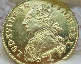 Louis d'Or De Louis XVI 1774 Reproduction Réplique Numismatique Rare