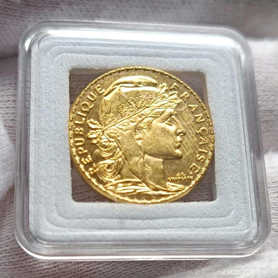 20 Francs Gold Rooster Marianne 1900 Reproduction Replica