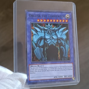 Yu-Gi-Oh Obelisk The Tormentor Card from 1996 Limited Edition Reproduction Replica Collectible Rare