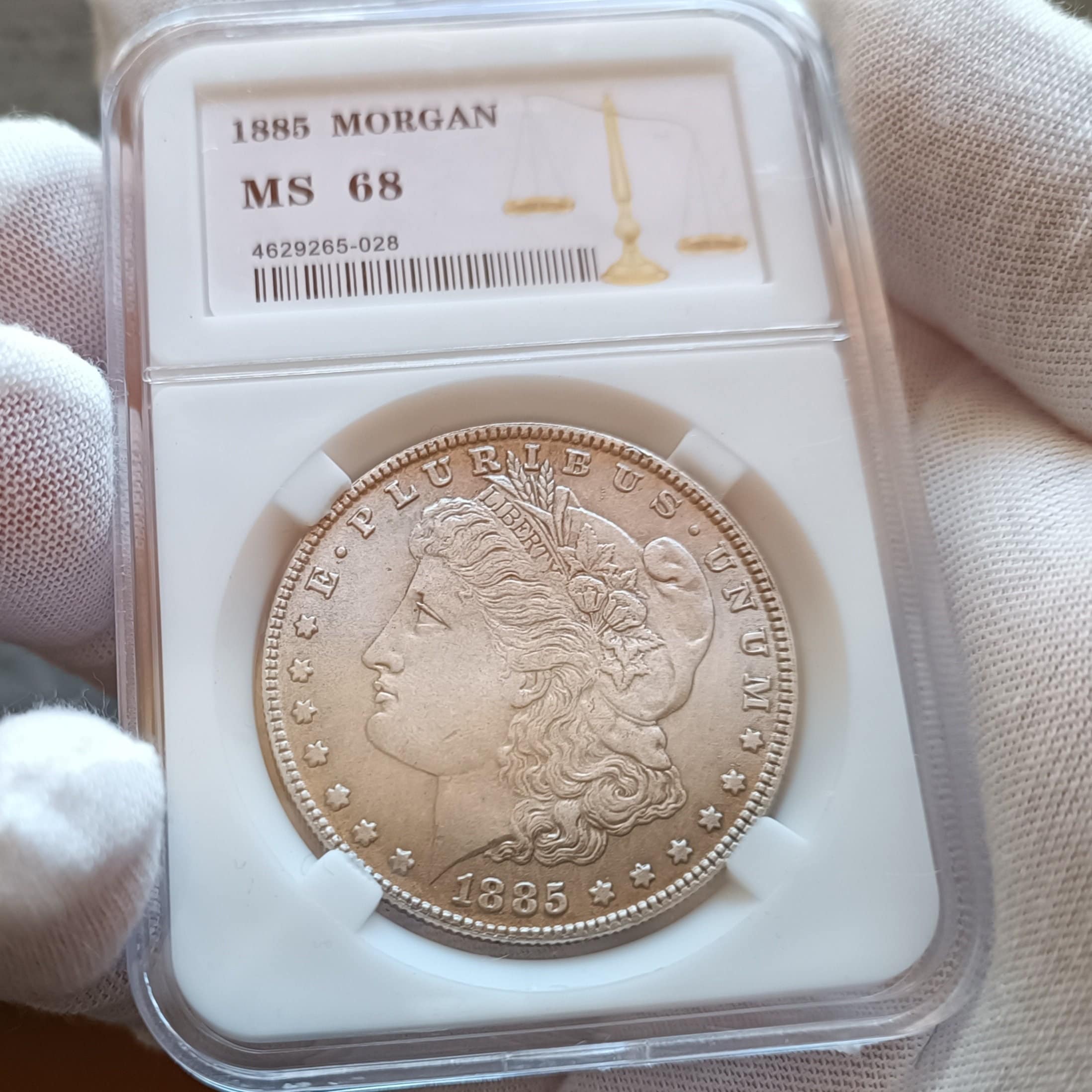 1 Dollar Morgan dollars 1885 Reproduction Replica Numismatic Rare