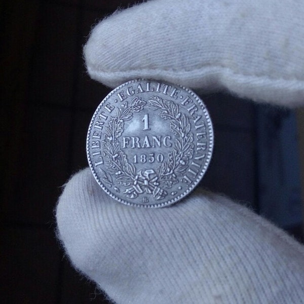 1 Franc Cérès 1850 B Reproduction Réplique Numismatique Rare