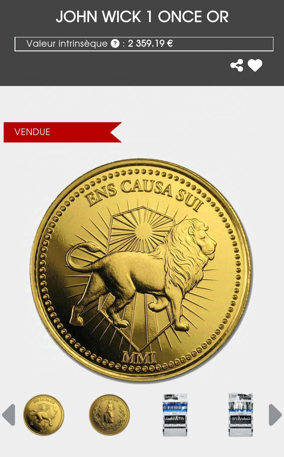 ジョン・ウィック 金貨 コンチネンタルホテル 通貨 レプリカ 希少 - Etsy 日本