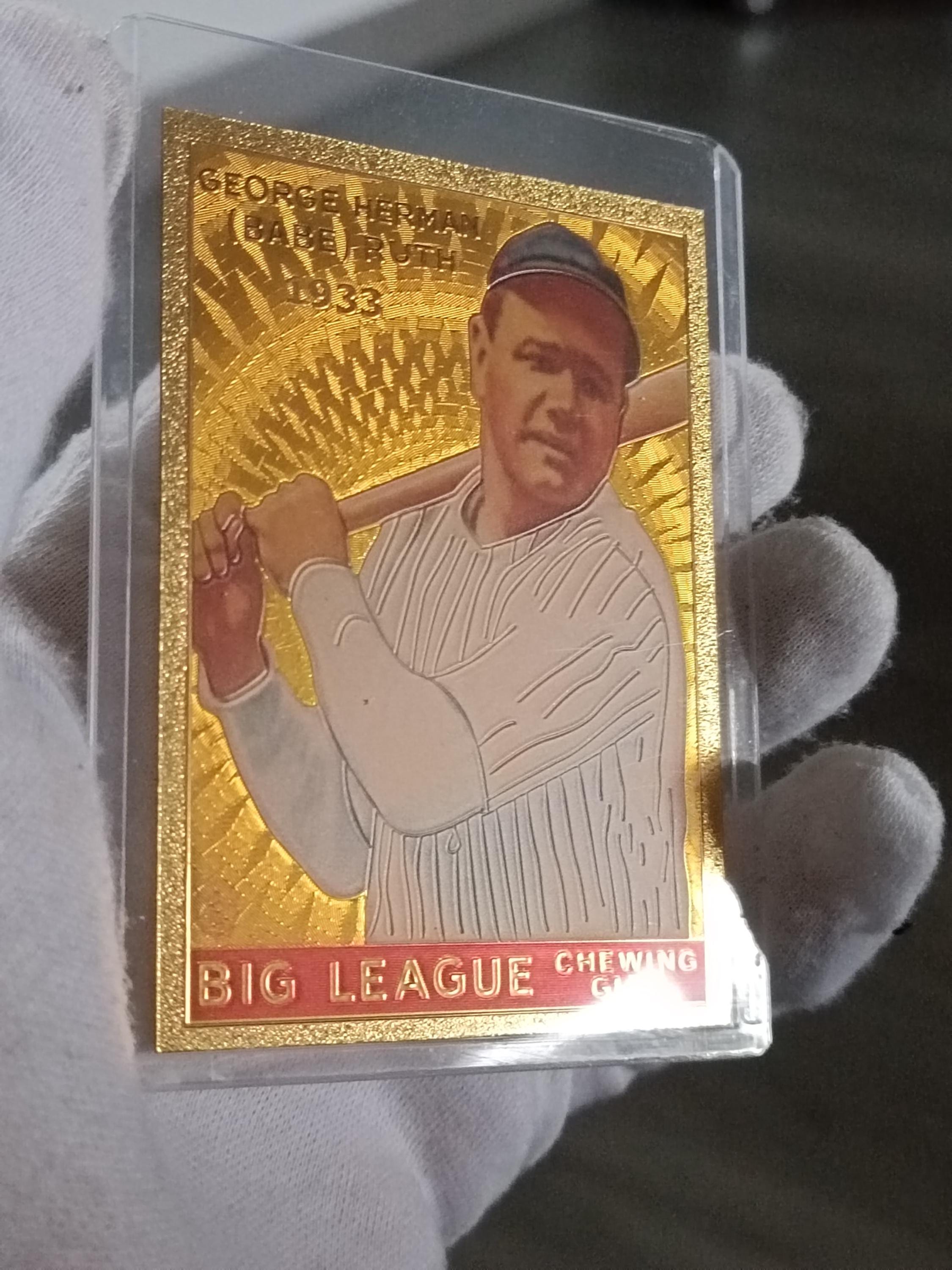 Babe Ruth Gold Card - Etsy