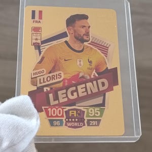 Panini Card of the famous Footballer Hugo LLORIS 24 carat Gold Plated Reproduction Collectible Replica Rare