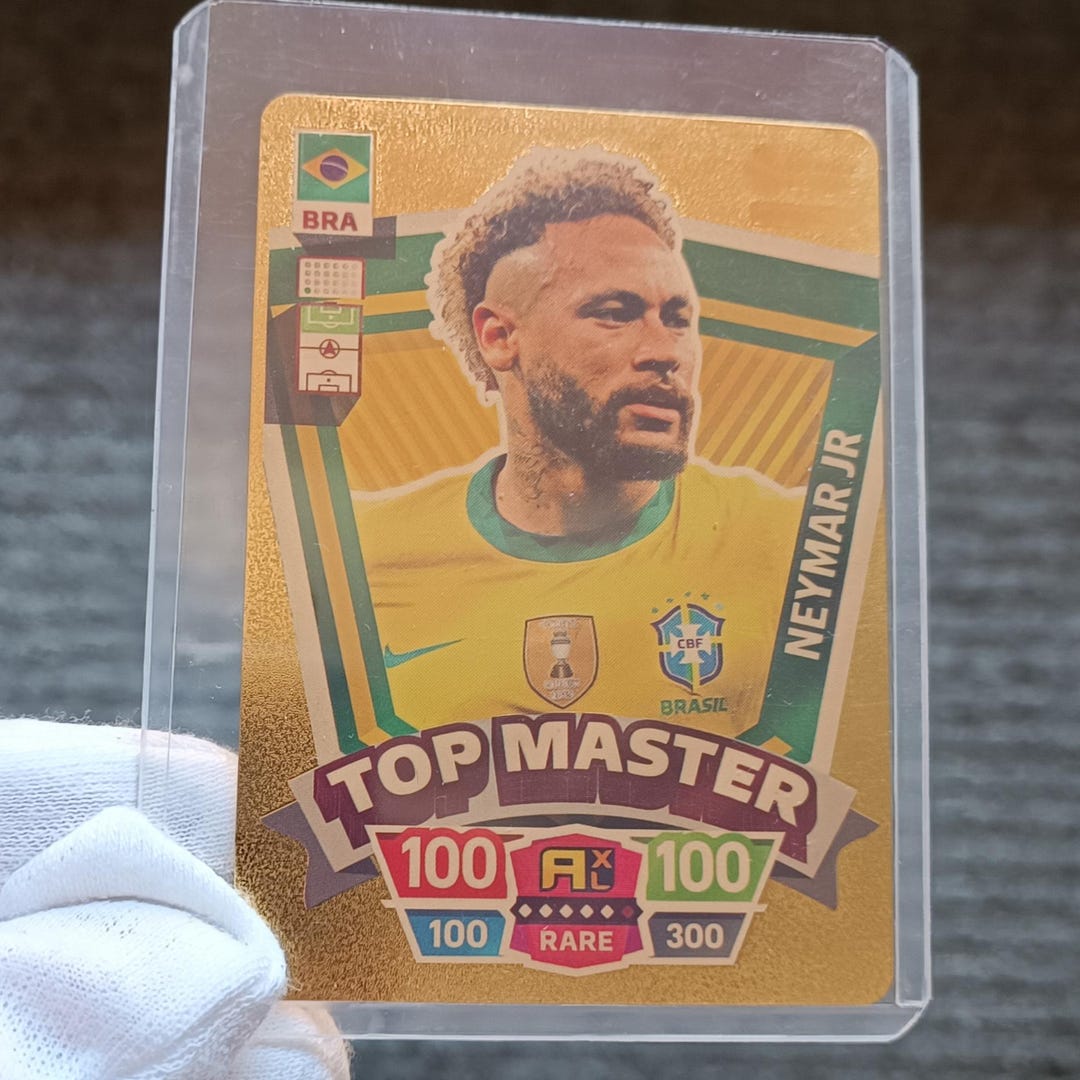 Panini Card of the Famous Footballer Neymar Da Silva Santos Júnior