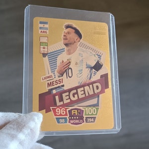Panini Card of the Famous Footballer Lionel Messi 24 Carat Gold Plated Reproduction Rare Collectible Replica