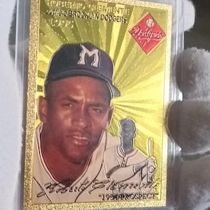 Carta da collezione del famoso giocatore di baseball Roberto Clemente Riproduzione placcata in oro 24K Rara replica da collezione