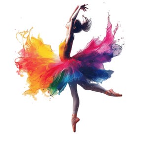 Pacchetto di 10 Clipart di ballerine, illustrazioni di ballerine, clipart di acquerelli stampabili, JPG di alta qualità, creazioni di carta, diari di scarto