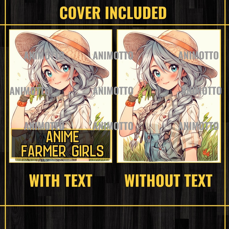 Anime Farmer Girls Adult Coloring Book 75 Handsome Coloring Pages,Grayscale Cowgirl Anime Manga Coloring Page,Instant Download,Printable PDF