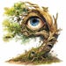 22 Fantasy Tree Eyes Clipart Bundle, Eyes With Tree Illustrations ...