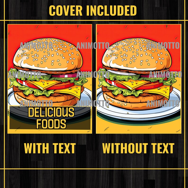Delicious Foods Adult Coloring Book 60 Fast Food Coloring Pages,Grayscale Yummy Tasty Food Coloring,Instant Download,Printable PDF & JPG