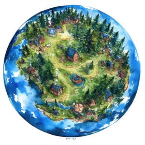 14 Miniature Planet Clipart, Little Planet Earth, Printable Watercolor Clipart, High Quality JPG, Commercial Use, Paper Craft, Junk Journals