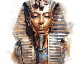 14 Ancient Egypt Clipart, Egyptian Theme Illustration, Printable Watercolor Clipart, High Quality JPG, Commercial Use, Paper Craft, Journal