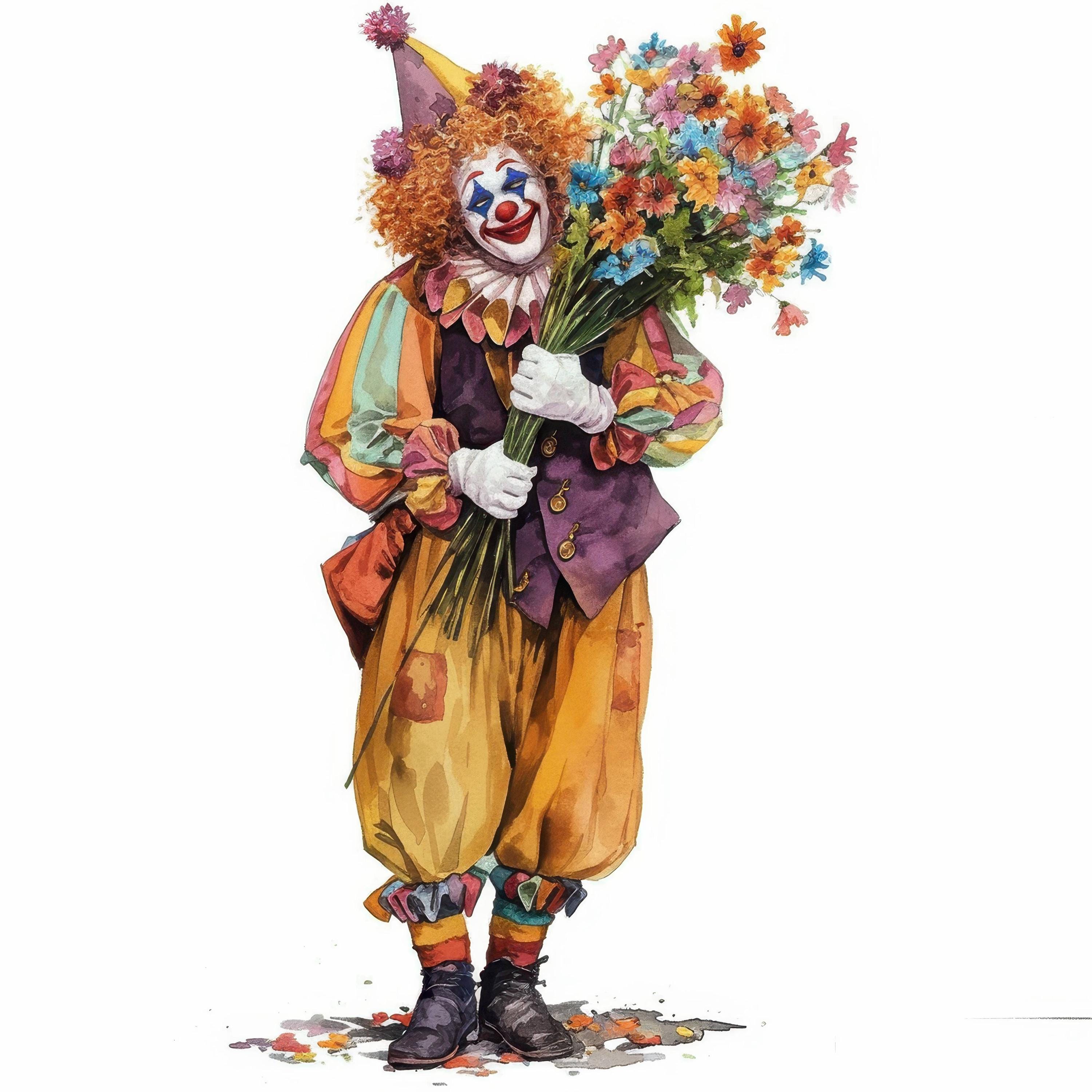 11 Clown Costume Clipart Bundle, Vibrant Costume Illustrations ...
