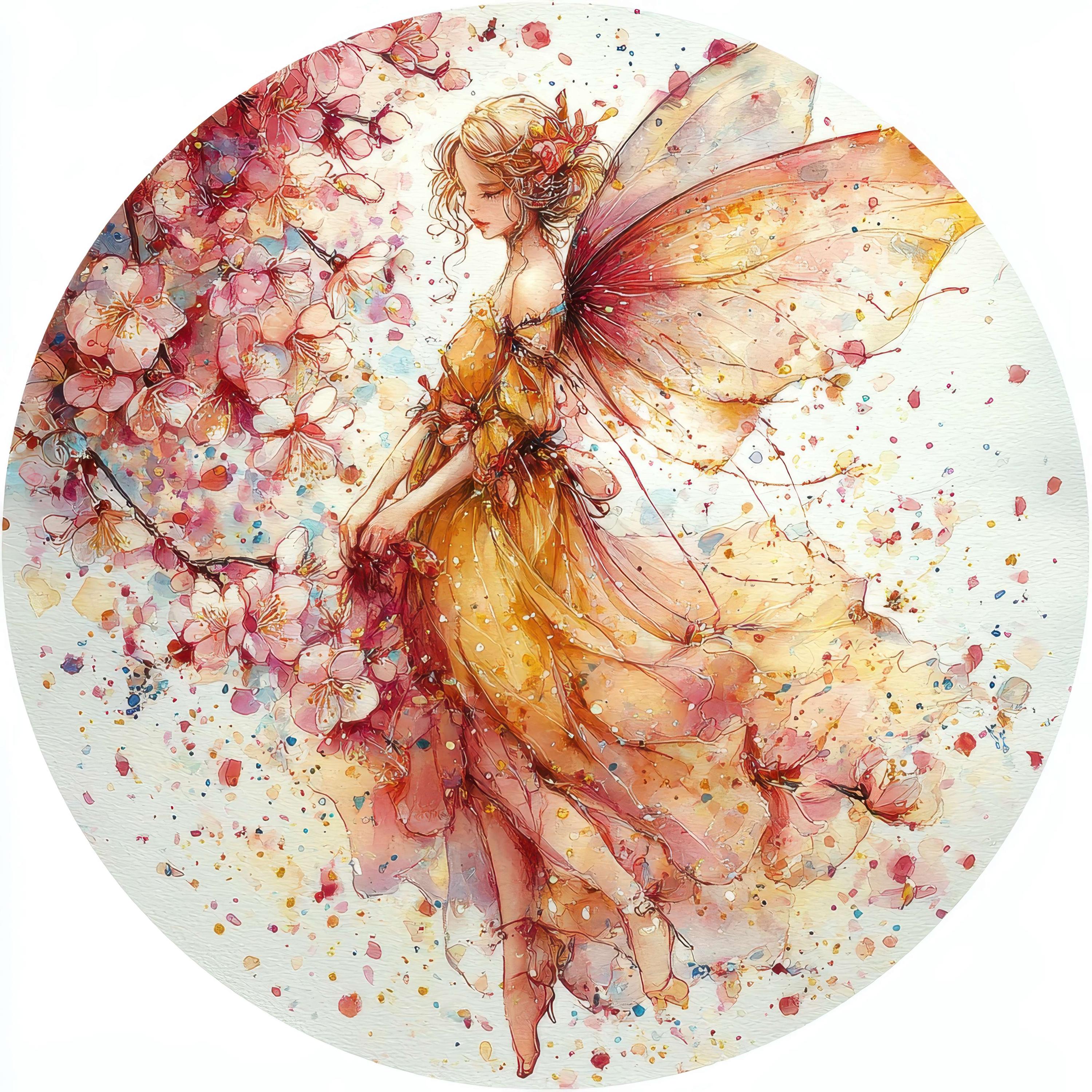 13 Floral Fairy Clipart Set, Printable Watercolor Spring Fairy Clipart ...