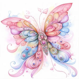 Lot de 13 cliparts papillons colorés, images de papillons d'été, clipart aquarelle imprimable, JPG haute qualité, créations en papier, journaux indésirables
