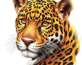 14 Stunning Jaguar Clipart Bundle, Jaguar Prints Illustrations, Printable Watercolor Clipart, High Quality JPG, Paper craft, Junk Journals