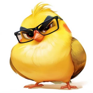 Paquete de 15 imágenes prediseñadas de pájaros esponjosos y adorables, imagen de pájaro en acuarela imprimible, ilustración para hacer tarjetas con animales, JPG de alta calidad, manualidades de papel digitales