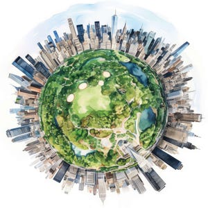 14 Miniature Planet Clipart, Little Planet Earth, Printable Watercolor Clipart, High Quality JPG, Commercial Use, Paper Craft, Junk Journals