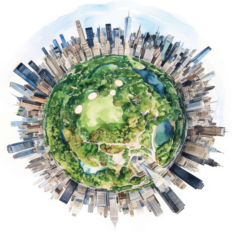 14 Miniature Planet Clipart, Little Planet Earth, Printable Watercolor Clipart, High Quality JPG, Commercial Use, Paper Craft, Junk Journals