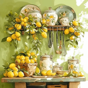 Lot de 12 cliparts de cuisine shabby chic, illustrations de fabrication de cartes, clipart rustique aquarelle imprimable, fichiers JPG de haute qualité, téléchargement numérique