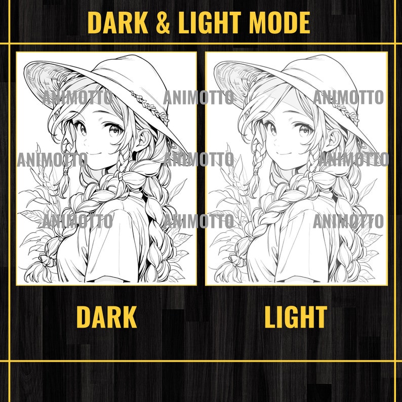 Anime Farmer Girls Adult Coloring Book 75 Handsome Coloring Pages,Grayscale Cowgirl Anime Manga Coloring Page,Instant Download,Printable PDF