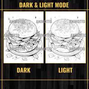 Delicious Foods Adult Coloring Book 60 Fast Food Coloring Pages,Grayscale Yummy Tasty Food Coloring,Instant Download,Printable PDF & JPG